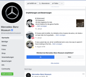 Beispiel Empfehlungsmarketing Facebook