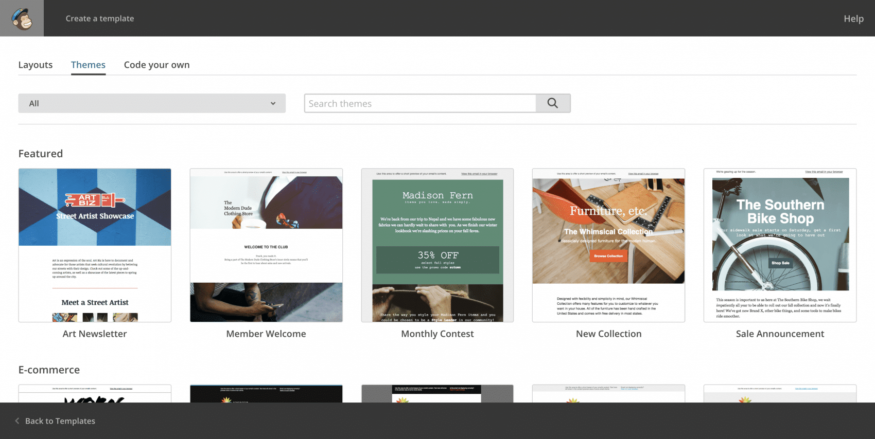 Mailchimp E-Mail Template