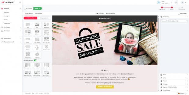 Die Gestaltung eines Newsletters ist entscheidend