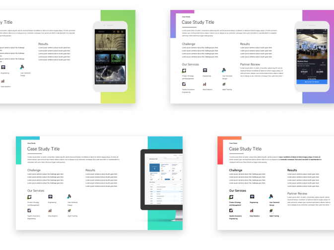 Design of case studies for lead generation
